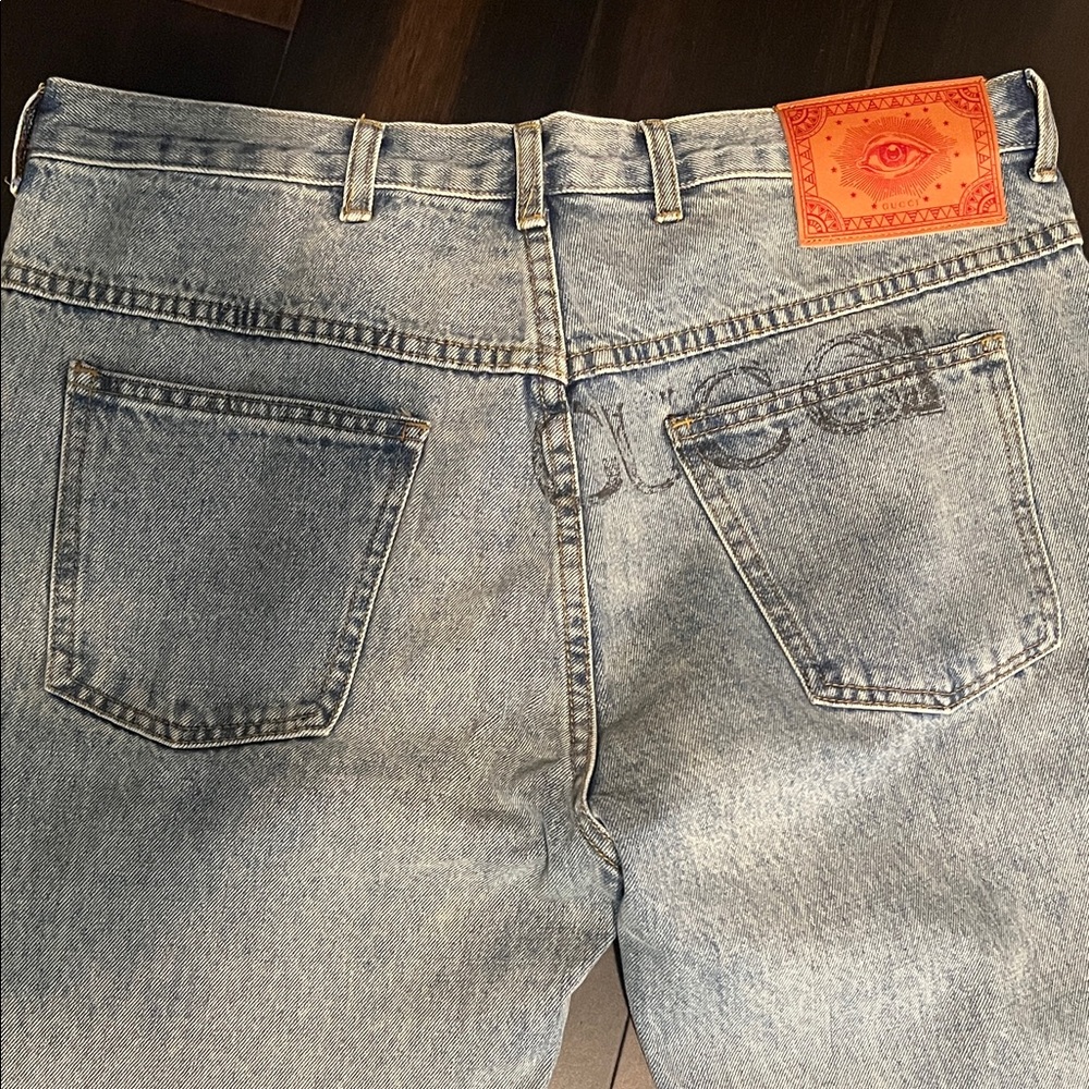 Gucci Mens Denim Blue Jeans